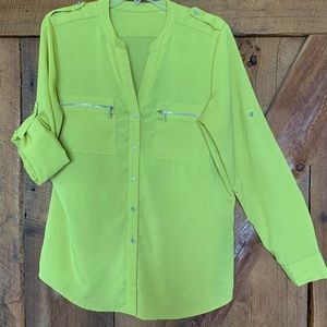 LIME GREEN BLOUSE